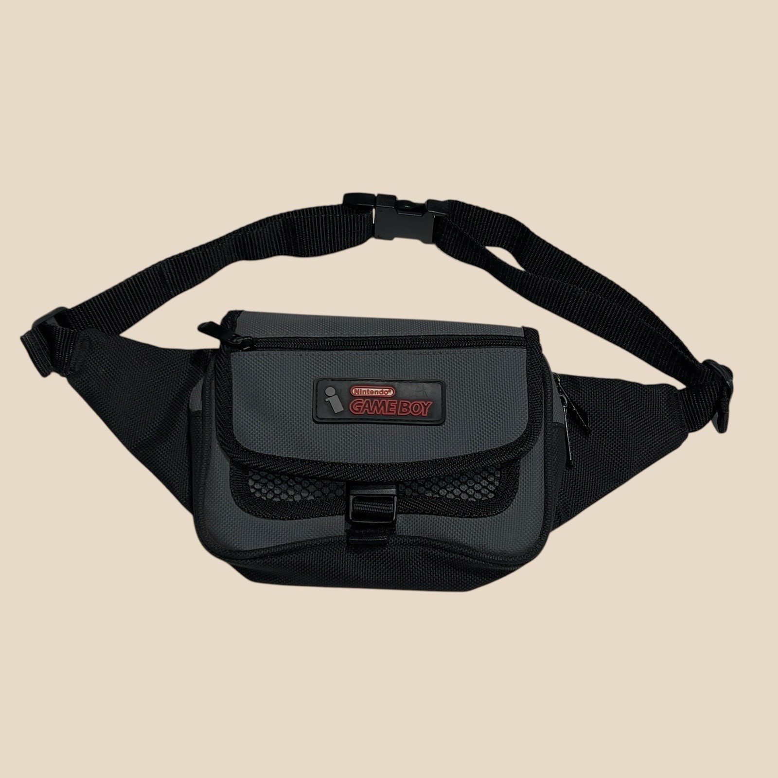 Nintendo Game Boy Carrying Case InterAct Gray Black Waist Bag Pack Retro
