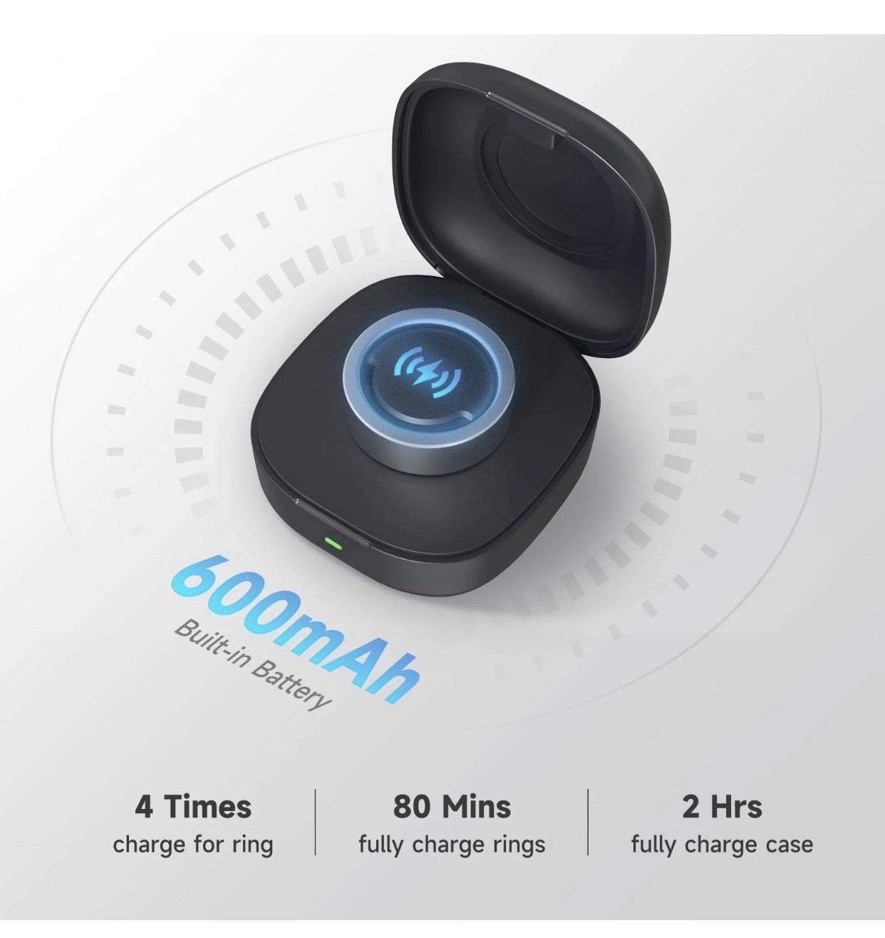 Vodi Mosa Wireless Charger Case for Oura Ring Gen3 Heritage/Horizon Mobile Charg