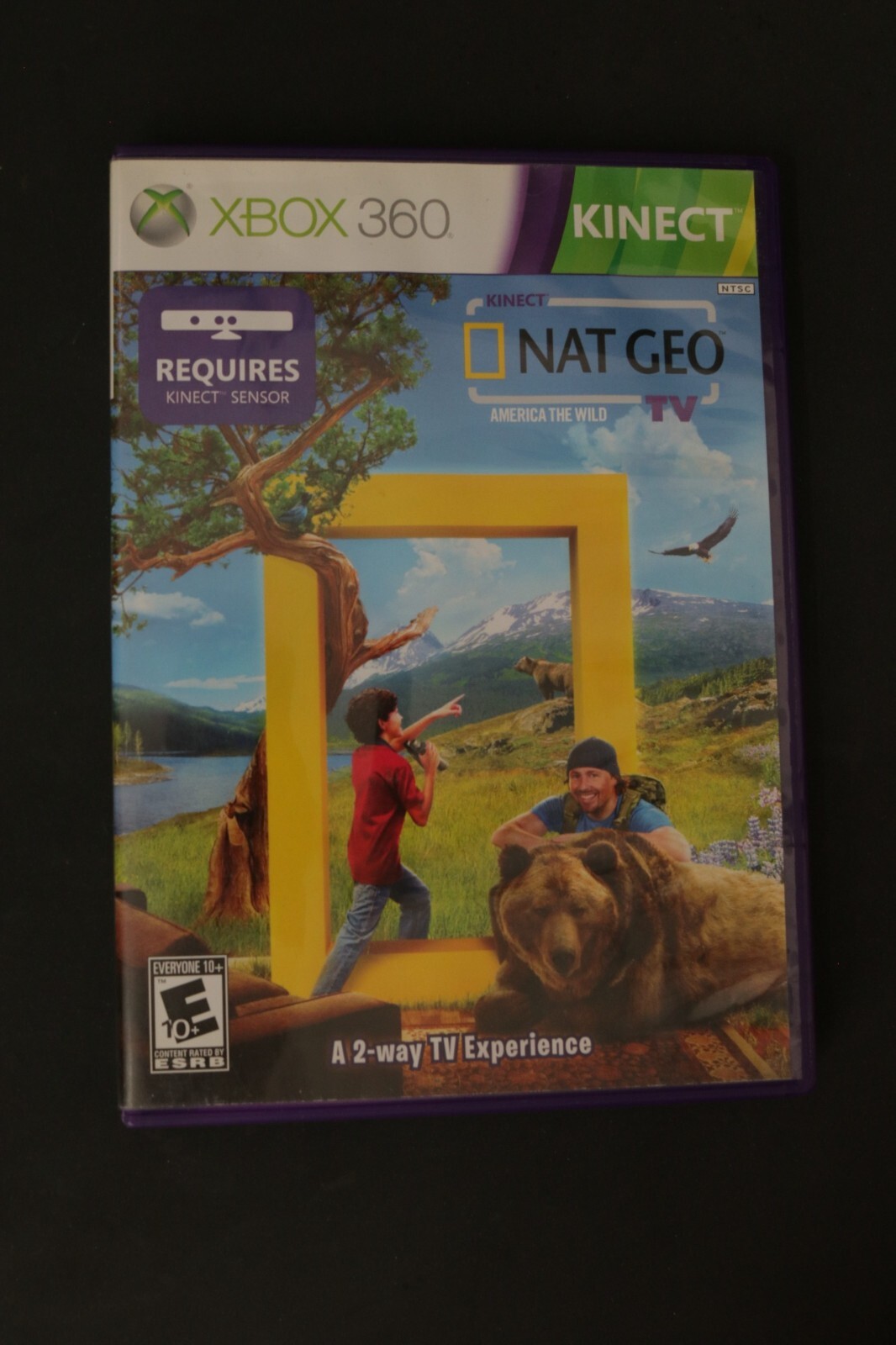 Kinect Nat Geo TV: America the Wild (Microsoft Xbox 360, 2012) CIB COMPLETE