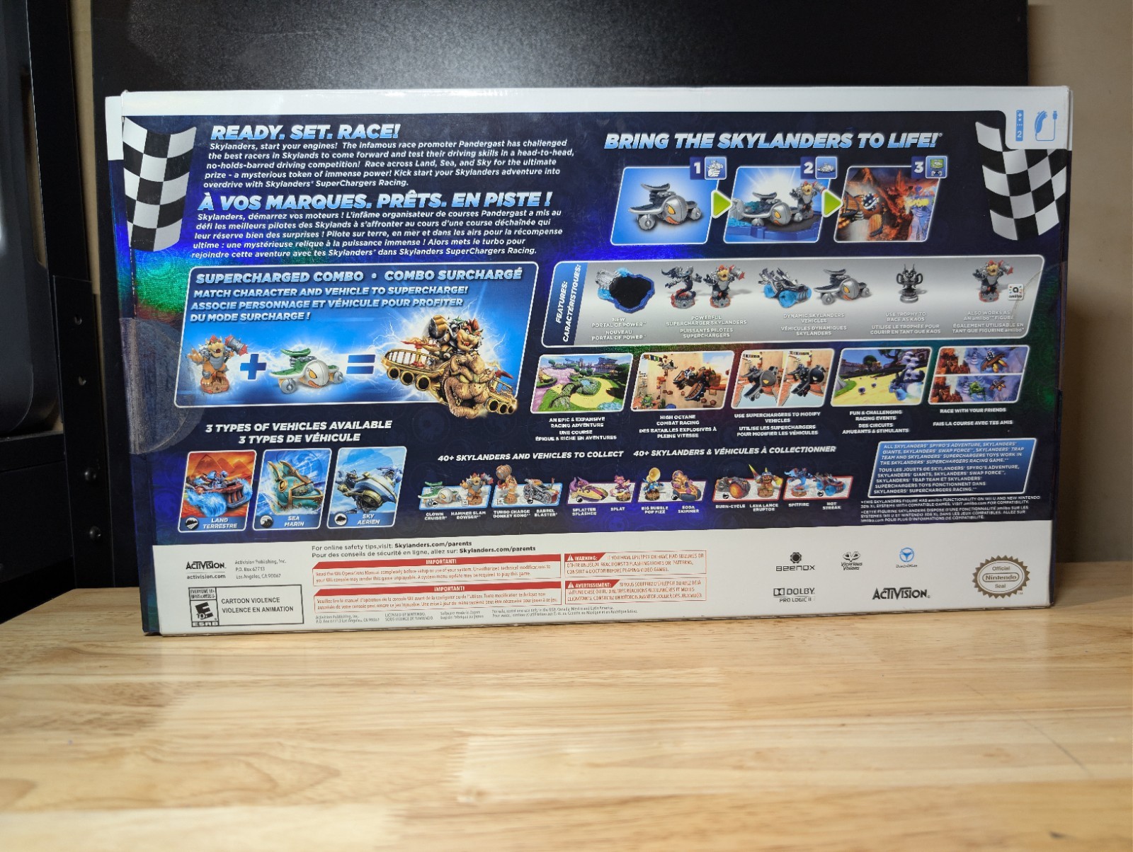 Skylanders superchargers racing dark edition starter pack WII SEALED