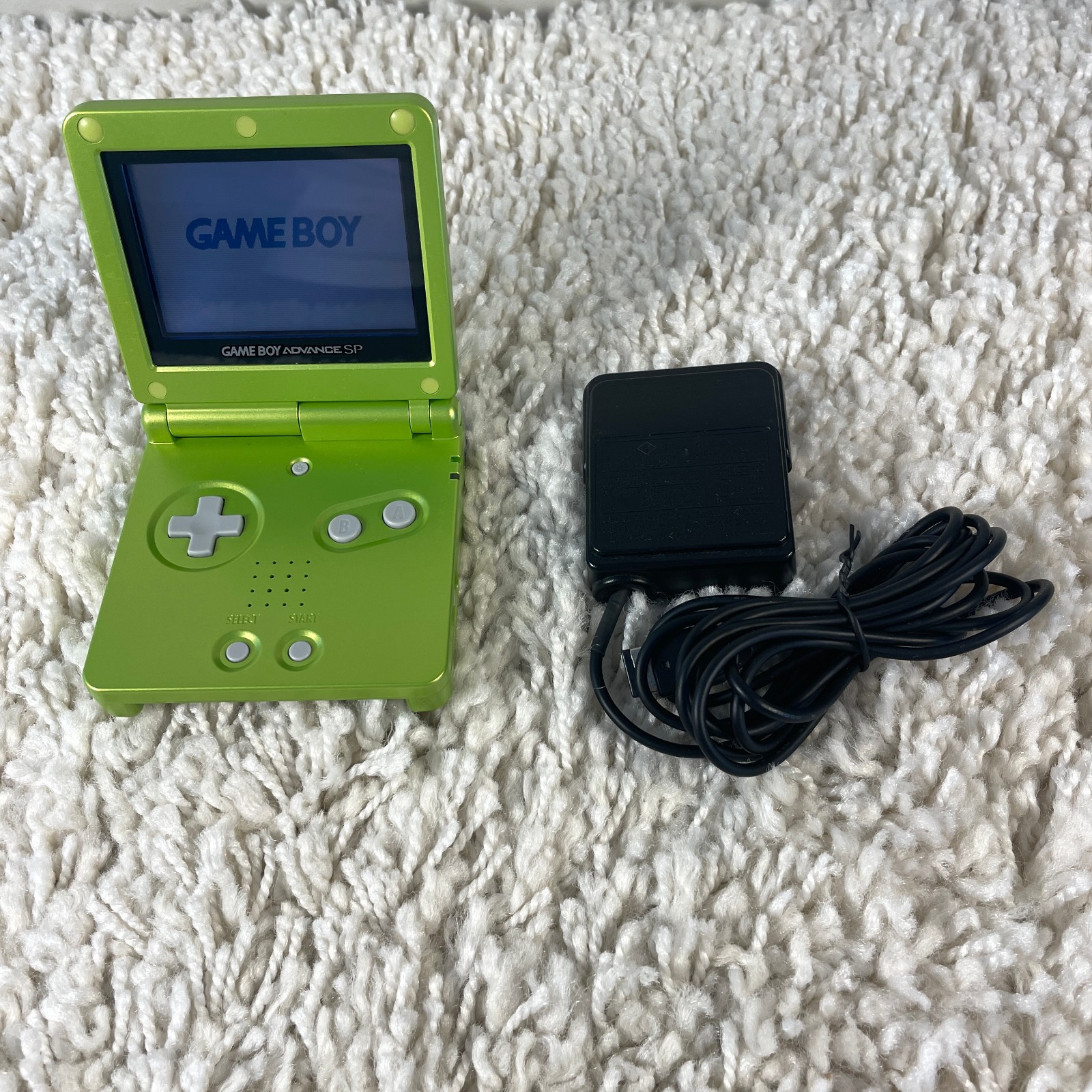 Nintendo Game Boy Advance SP GBA SP Lime Green Handheld System AGS-001 Tested