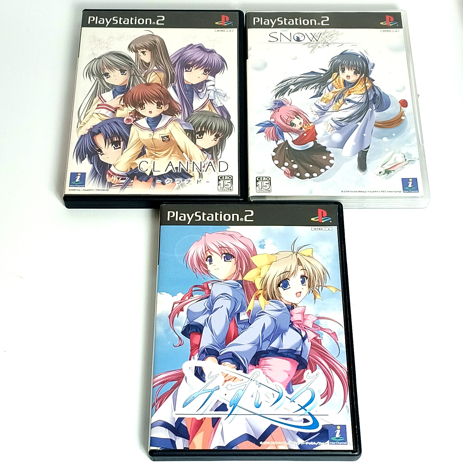 PS2 CLANNAD AIR SNOW Visual Novel 3 Game Set Japan Import US STOCK