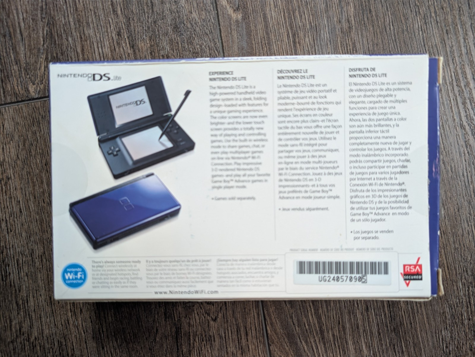 Nintendo DS Lite Handheld Console Cobalt Blue COMPLETE W/ BOX CIB – TESTED+NICE!