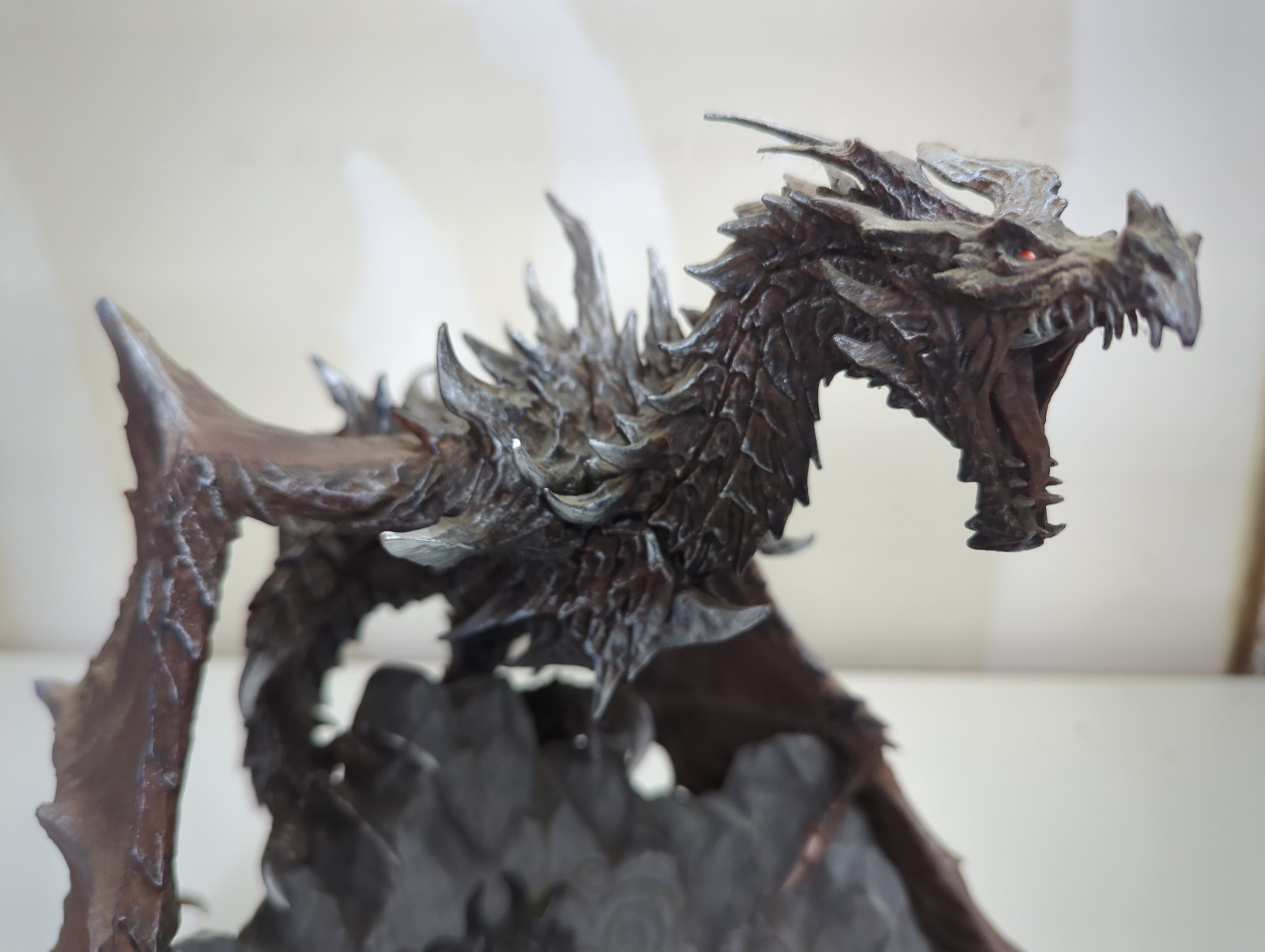 Skyrim Alduin Dragon Statue & Base Bethesda 2011 Limited Collector’s Edition