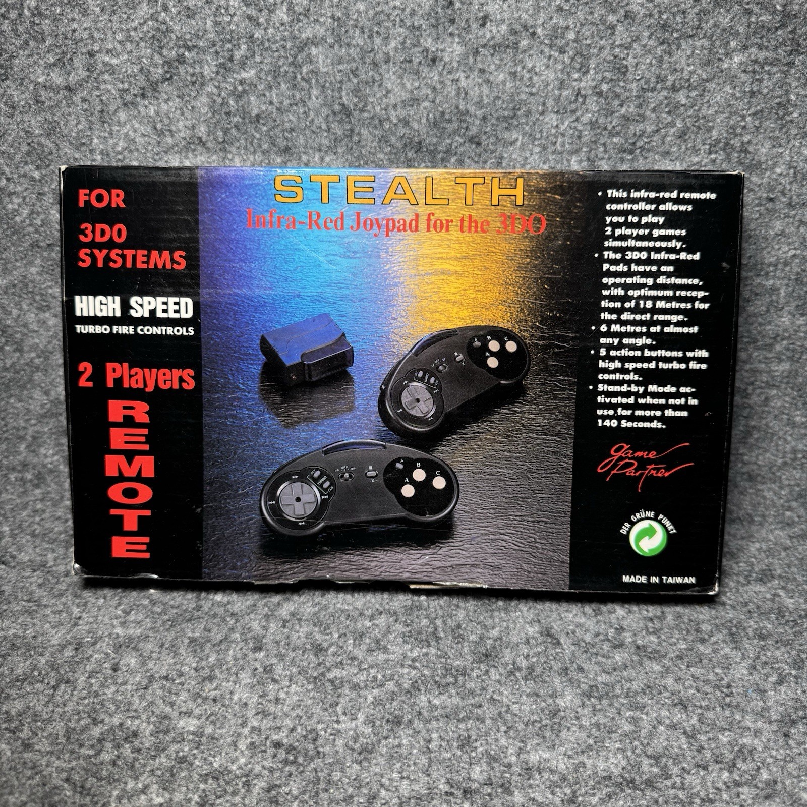 Stealth Infra-Red Joypad Controller for the Panasonic 3DO Complete in Box