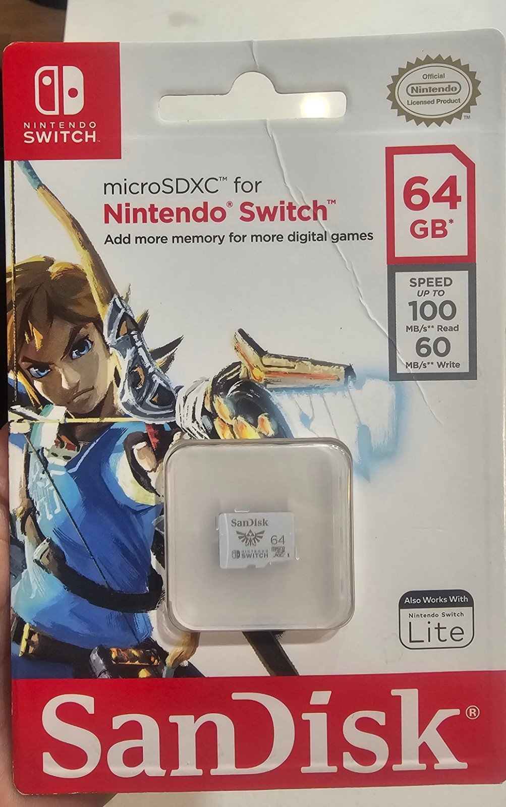 Micro SD Sandisk Card 64GB for Nintendo Switch [ Zelda Edition ] NEW