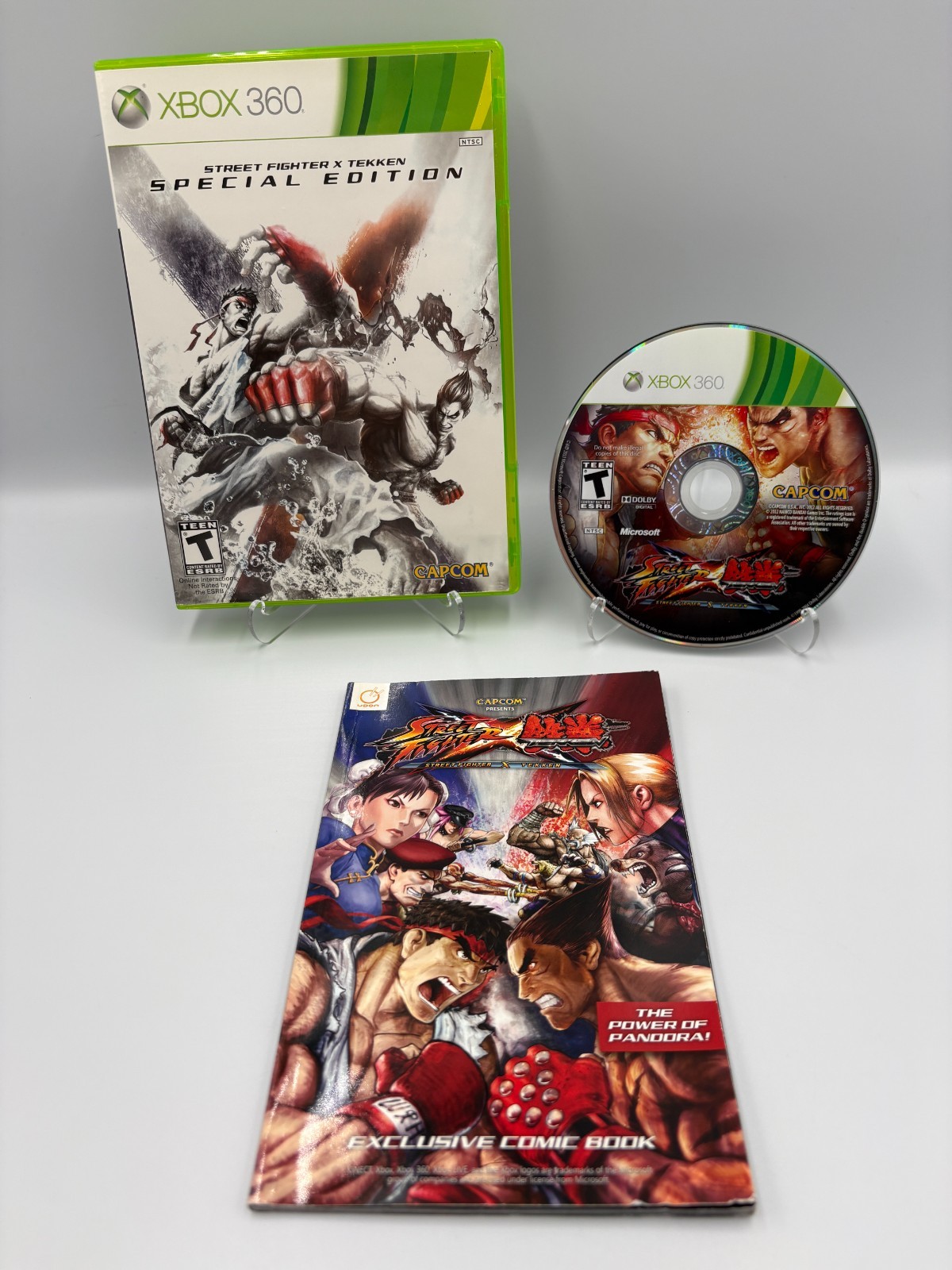 Street Fighter X Tekken Special Edition (Xbox 360) Complete w/ Comic – Tested
