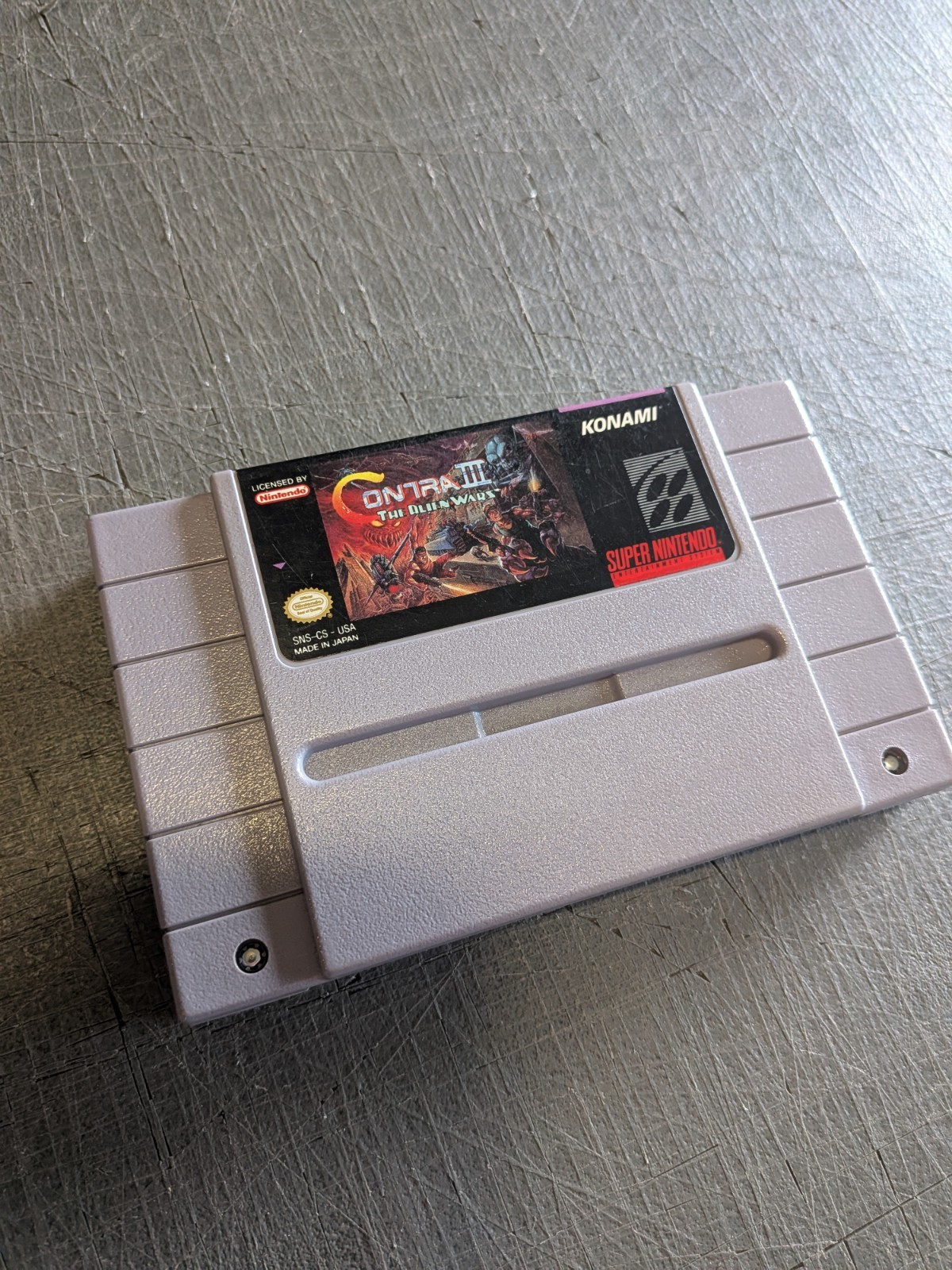 Contra 3 Alien Wars Super Nintendo SNES Authentic 1 YEAR WARRANTY Free Shipping!