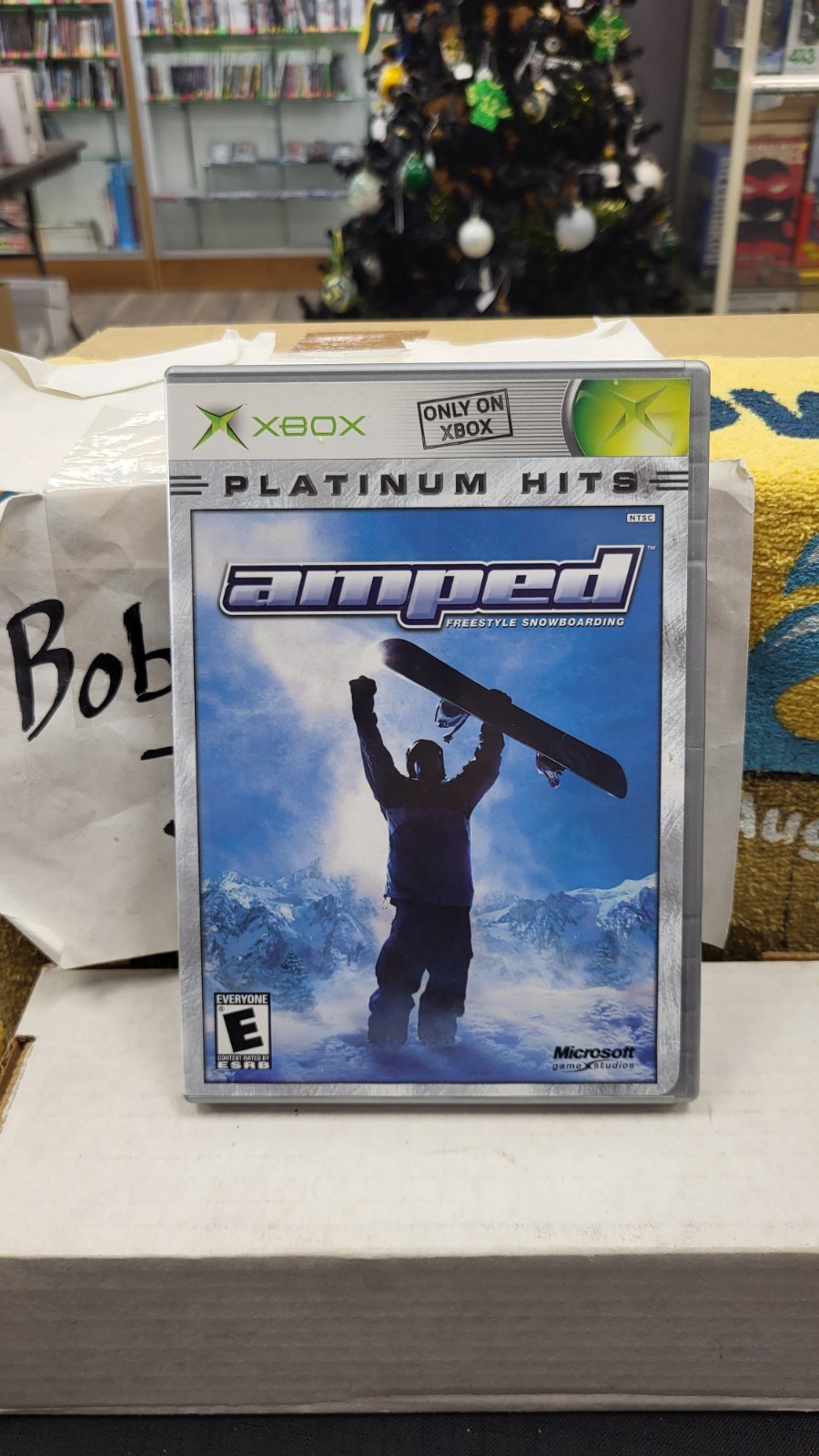 CIB AMPED FREESTYLE SNOWBOARDING MICROSOFT XBOX VIDEO GAME COMPLETE PLATINUM