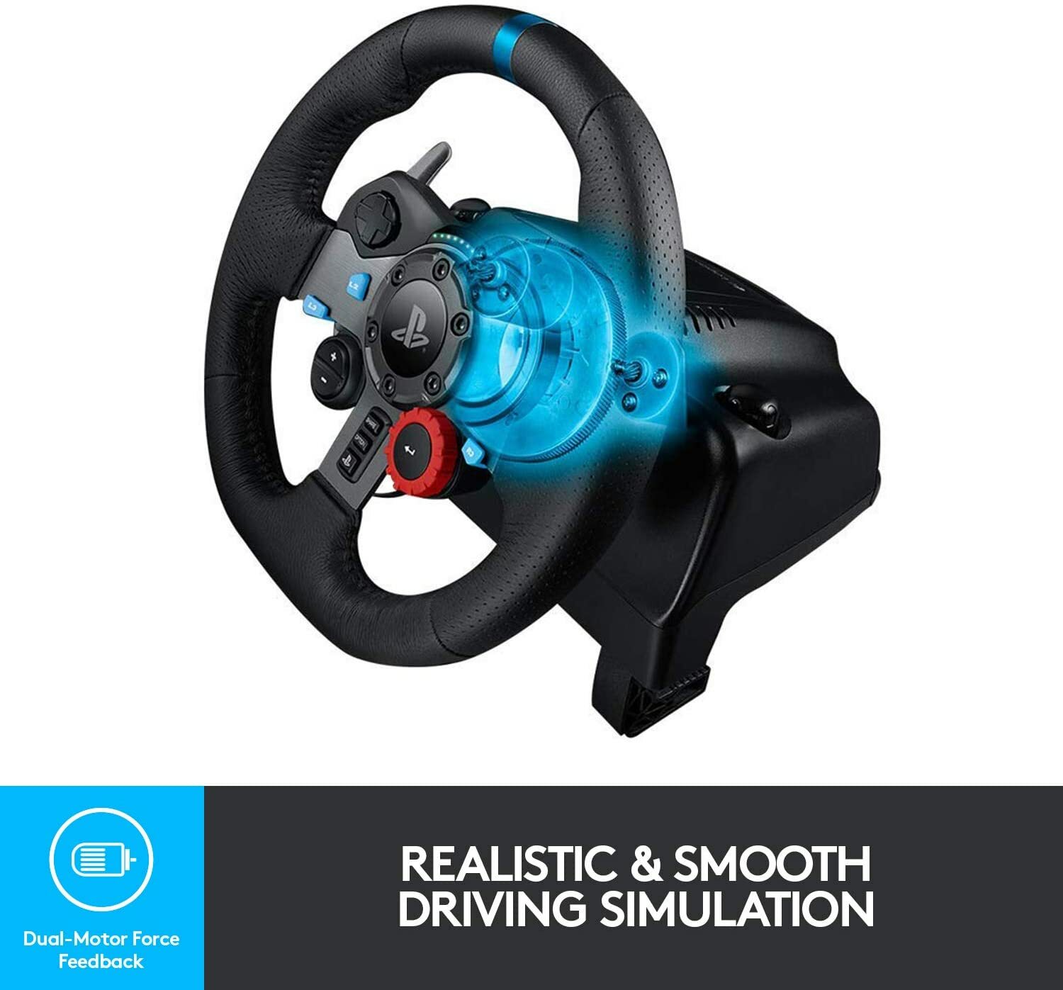 Logitech G29 Dual-Motor Driving Force Racing Wheel For PS5 PS4 PS3 PC