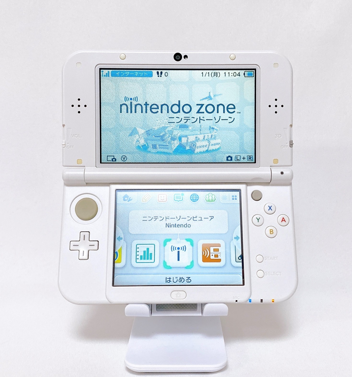 【Dual IPS】 New Nintendo 3DS XL LL Pearl White Stylus Japan Tested Working Rank S