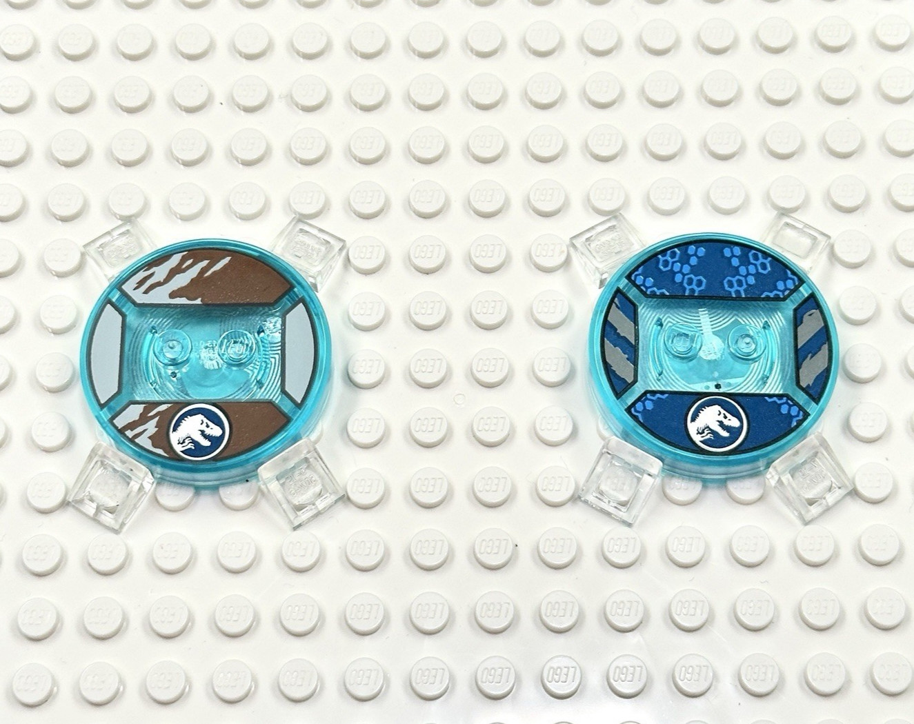 LEGO Dimensions Toy (2) pc Base Disc Tag Only Lot – Jurrasic World – Owen Grady