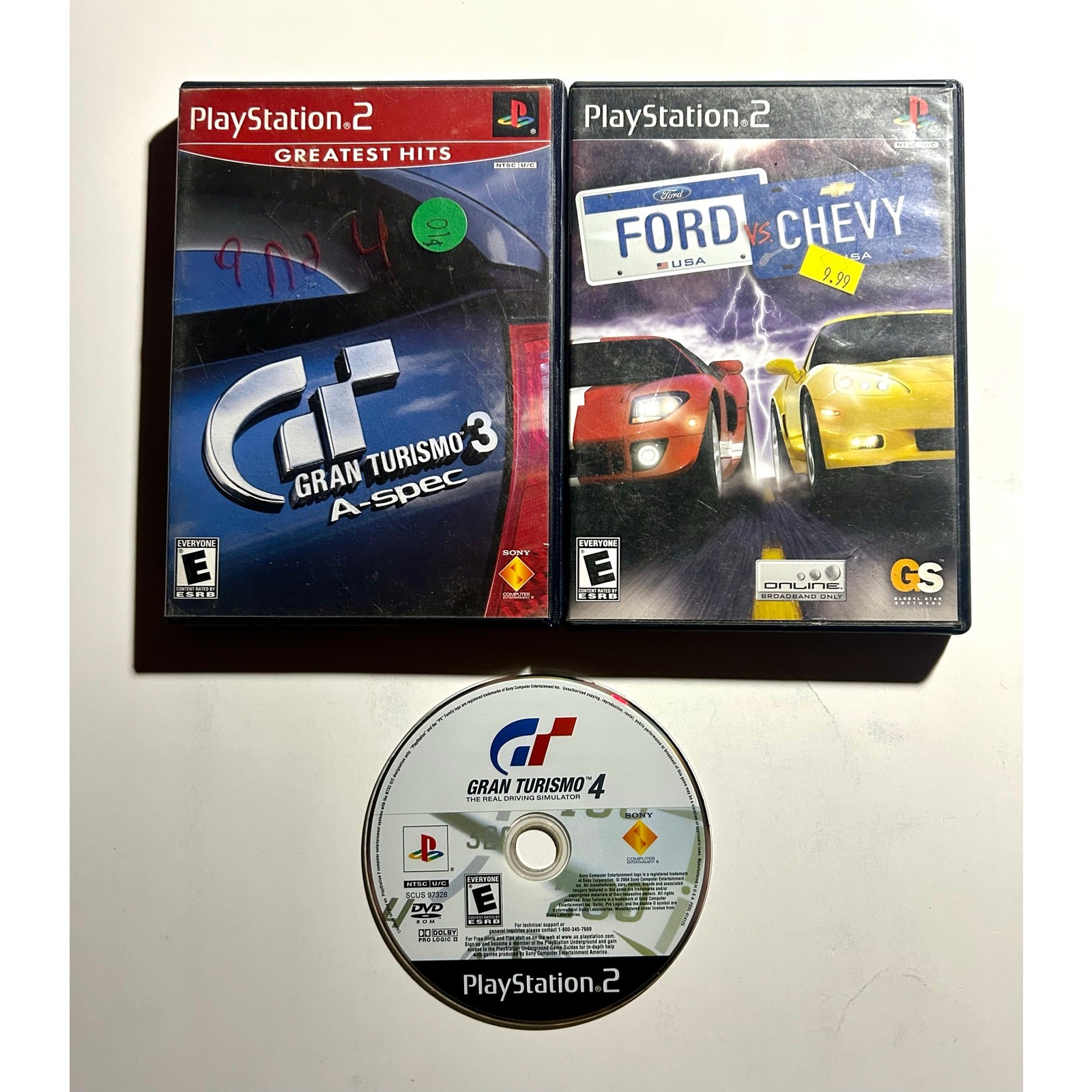 PlayStation 2 PS2 Racing bundle Video Game lot🔥All Works! Gran Turismo