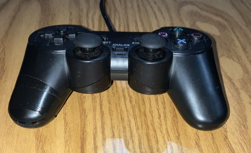 PlayStation2 — Analog controller 2 Black PS2 – Unbranded WORKS TESTED #62441