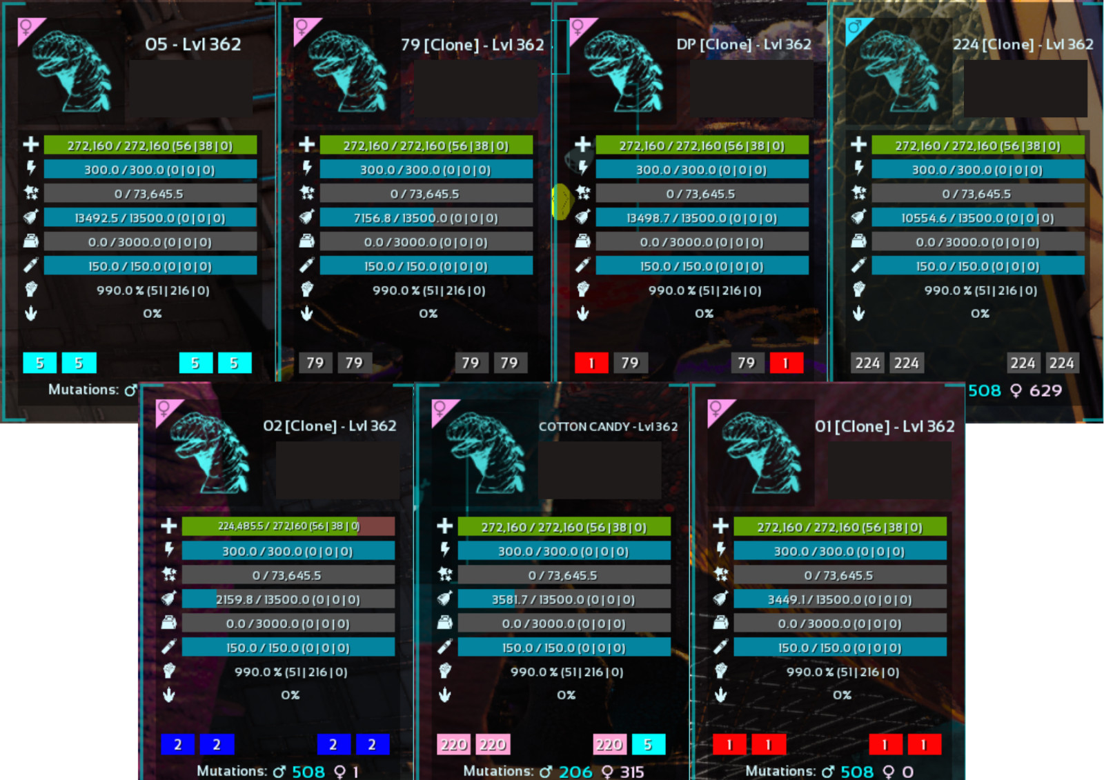 Dreadnoughtus 990 DMG 272160 HP Clone & Eggs Ark Survival Ascended Official PVE