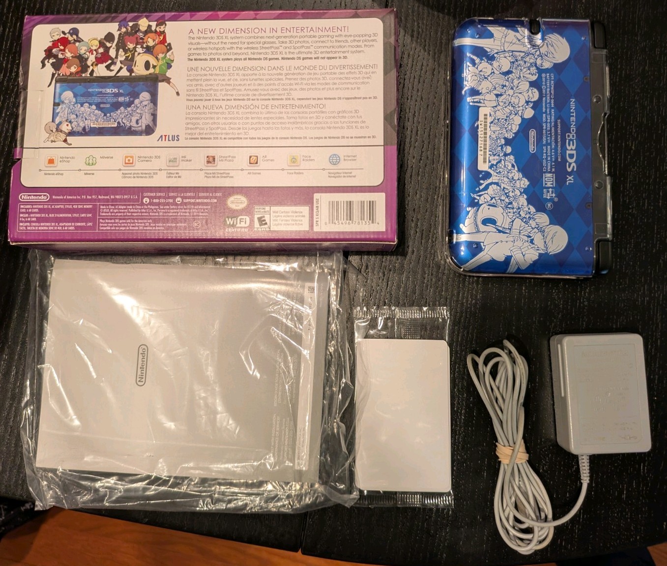 Nintendo 3DS XL Persona Q Shadow of the Labyrinth US Model Excellent Condition