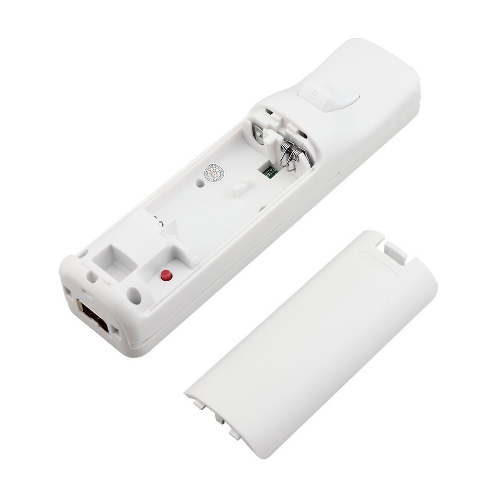 2X Built in Motion Plus Remote Controller+Nunchuck For Wii U & Wii Console White