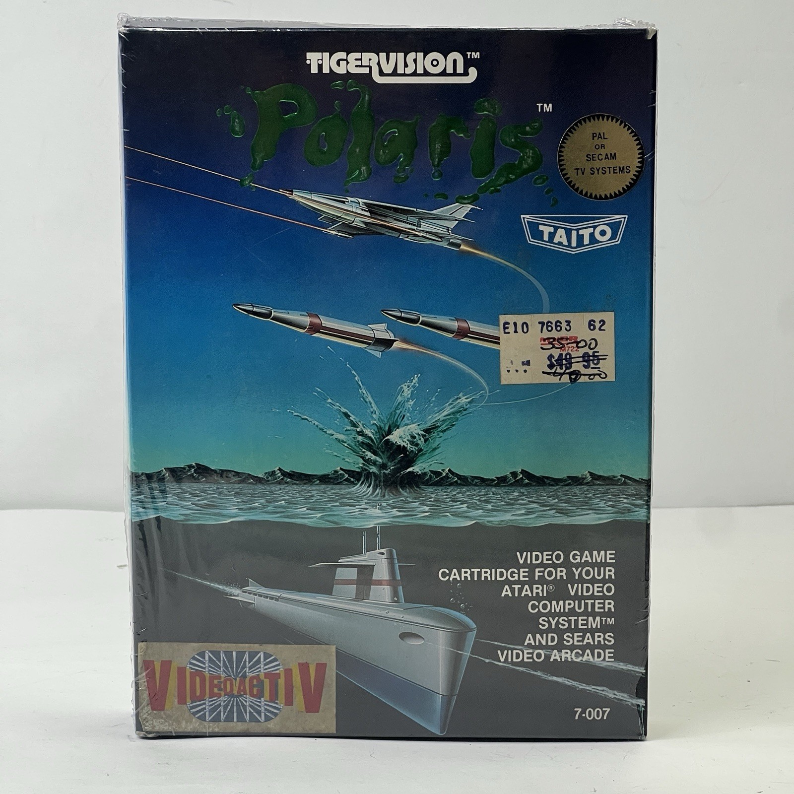 Atari 2600 Polaris New SEALED 1983 Tigervision COMPLETE CIB New Old Stock Rare