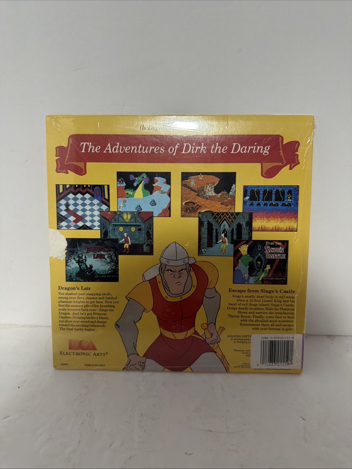 Amazing Software Dragons Lair Electronic Arts Video Game Commodore 64/128 Sealed