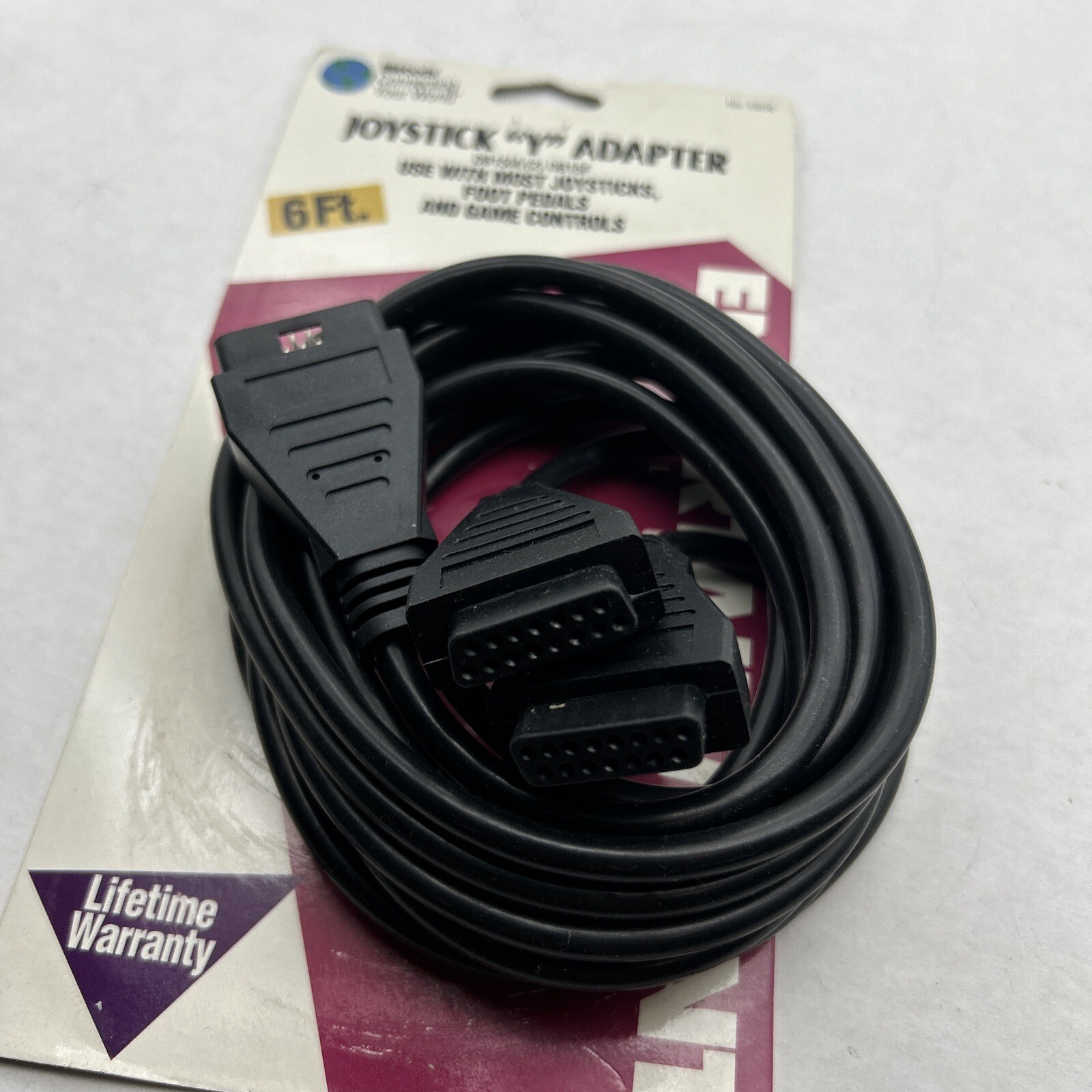 Joystick Y Cable Splitter 15-Pin (1 Male to 2 Female) 6FT DB15M to (2) DB15F