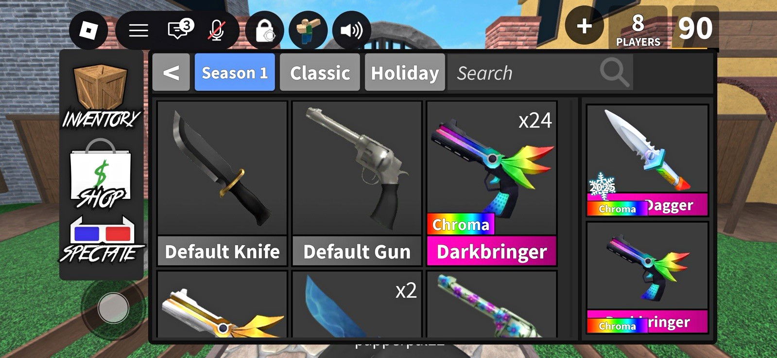 Roblox MM2/Murder Mystery 2 Inventory/ CHEAP AND FAST DELIVERY