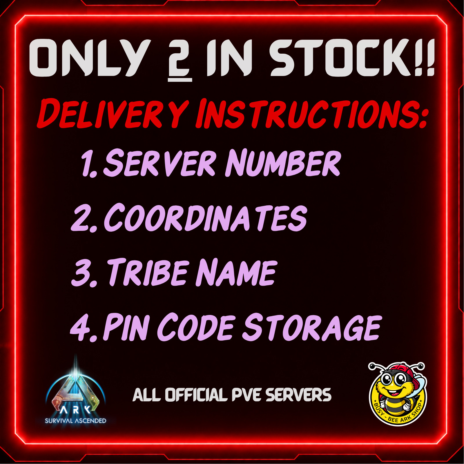ARK Survival Ascended-TEK Structures-TEK-Ceillings-180,000x-PvE-Official-BusyBee