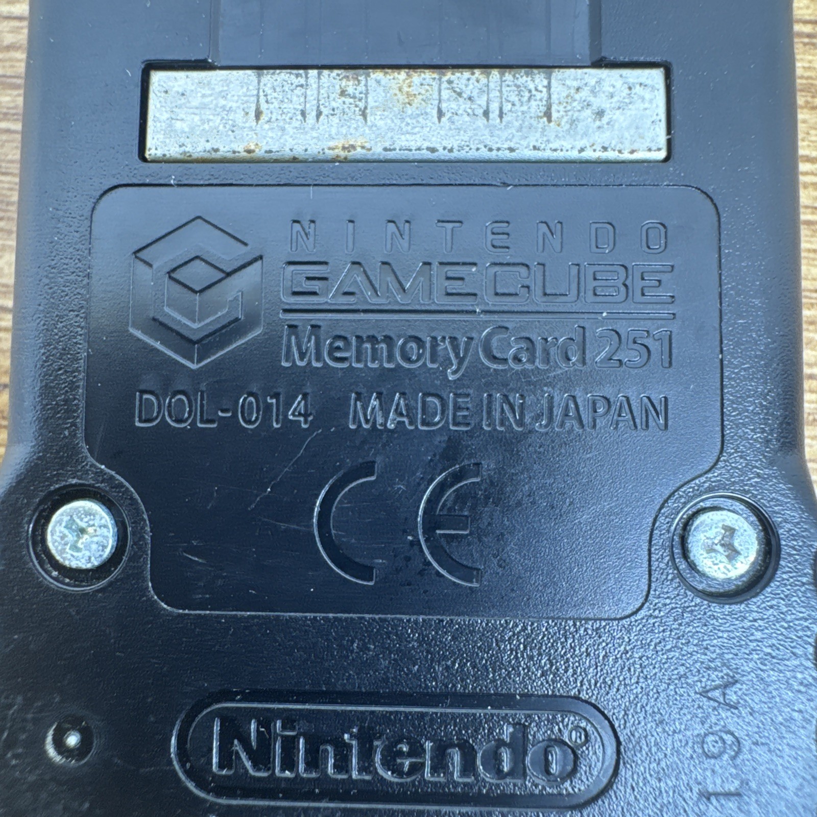 Official Nintendo GameCube Black Memory Card 251 Blocks (DOL-014) Genuine OEM