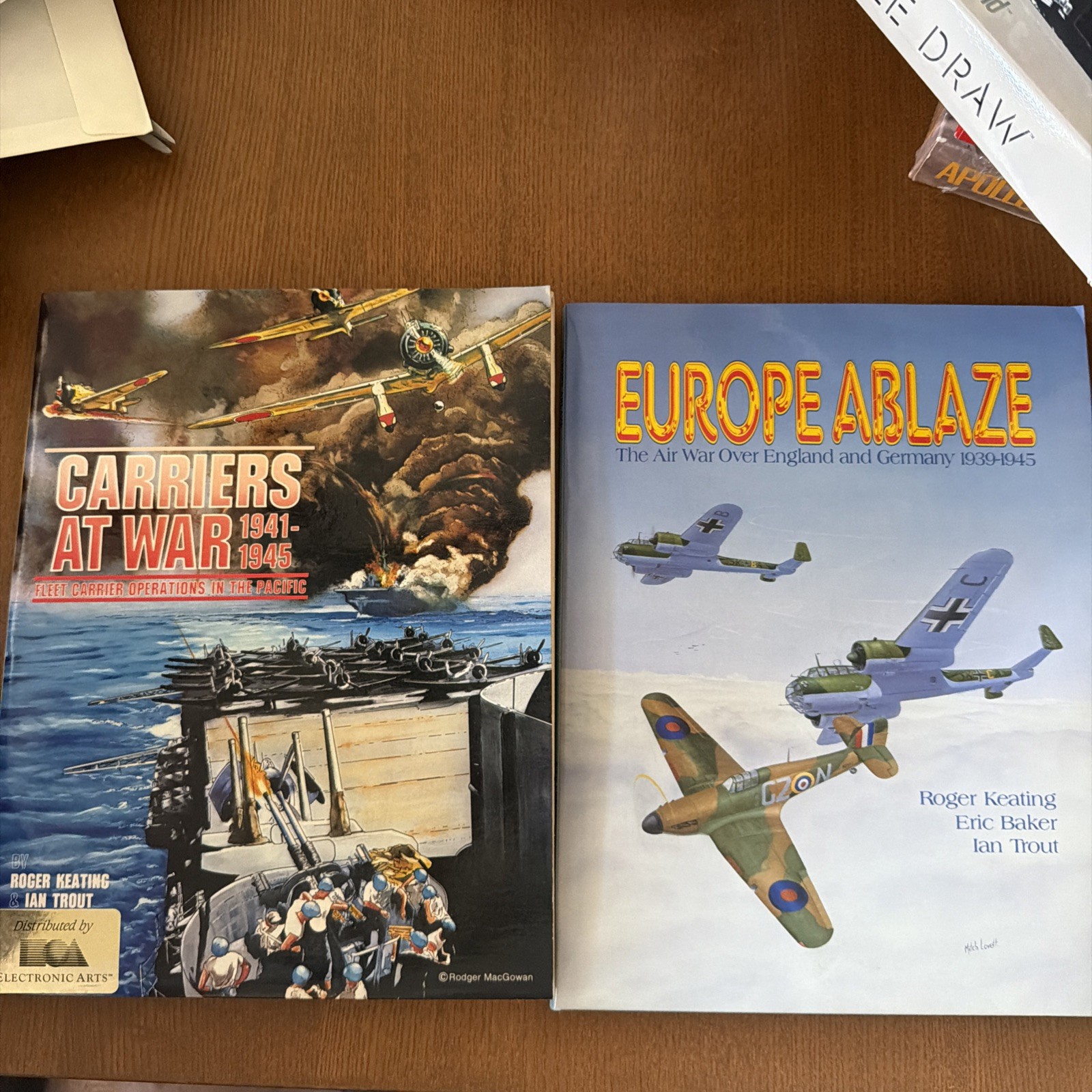 EUROPE ABLAZE AND CARRIERS AT WAR FOR APPLE II, COMPLETE IN BOX