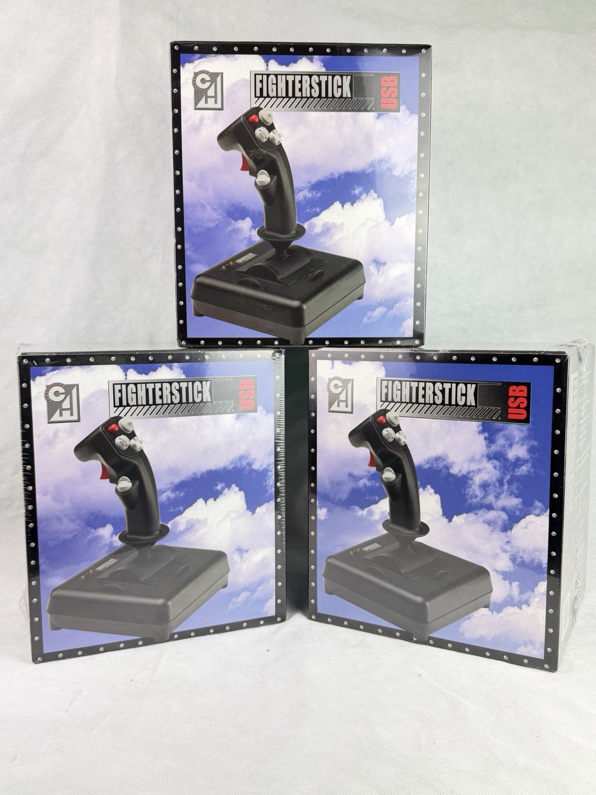 NEW, FACTORY SEALED CH Products F-16 Fighterstick USB Flight Stick Controller