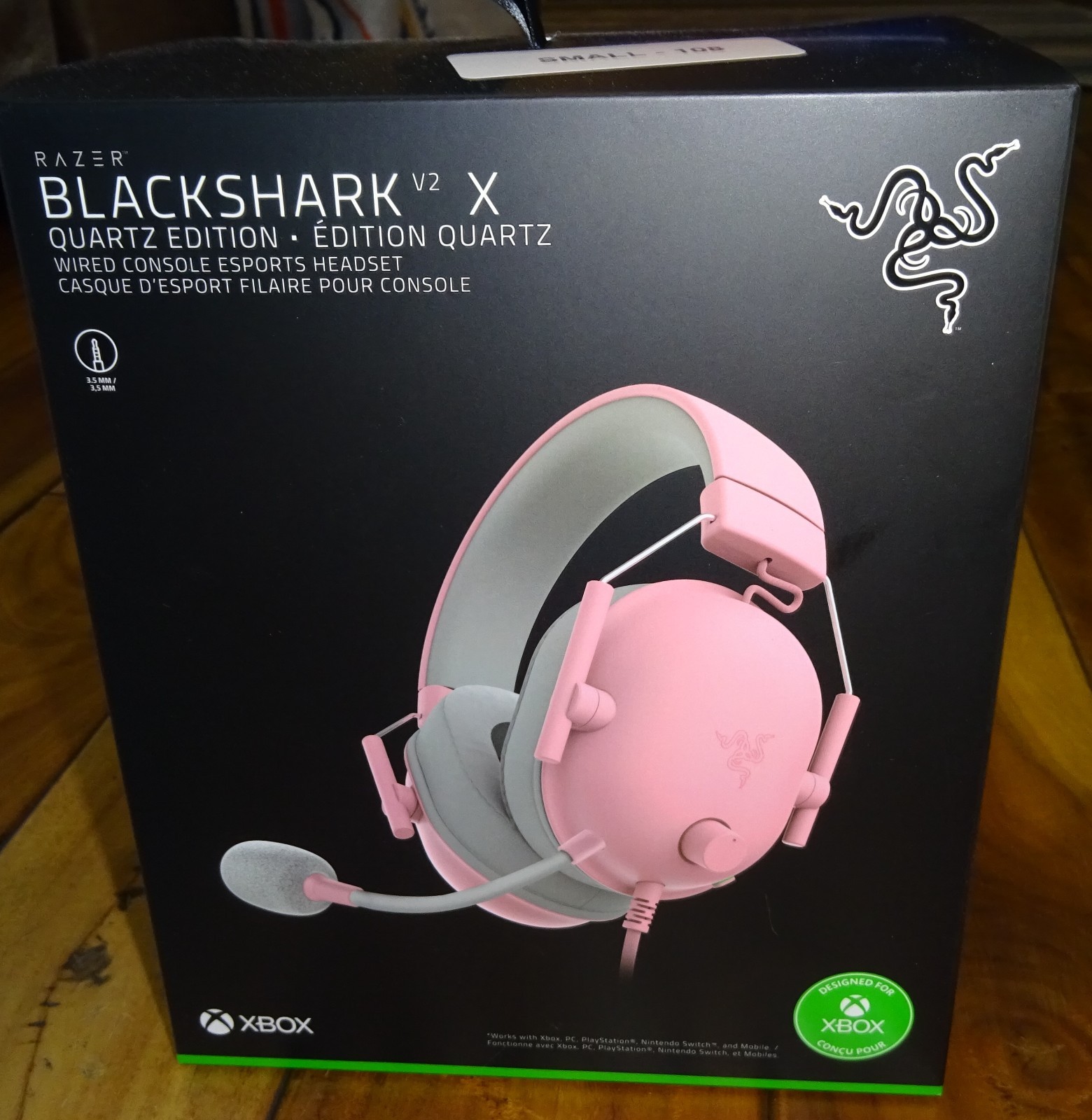 Razer BlackShark V2 X Wired Gaming Headset Multi-Platform Quartz Edition – New
