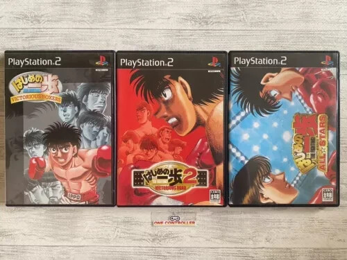 SONY PS2 Hajime no Ippo 1 2 Victorious Road & The Fighting All Stars from Japan