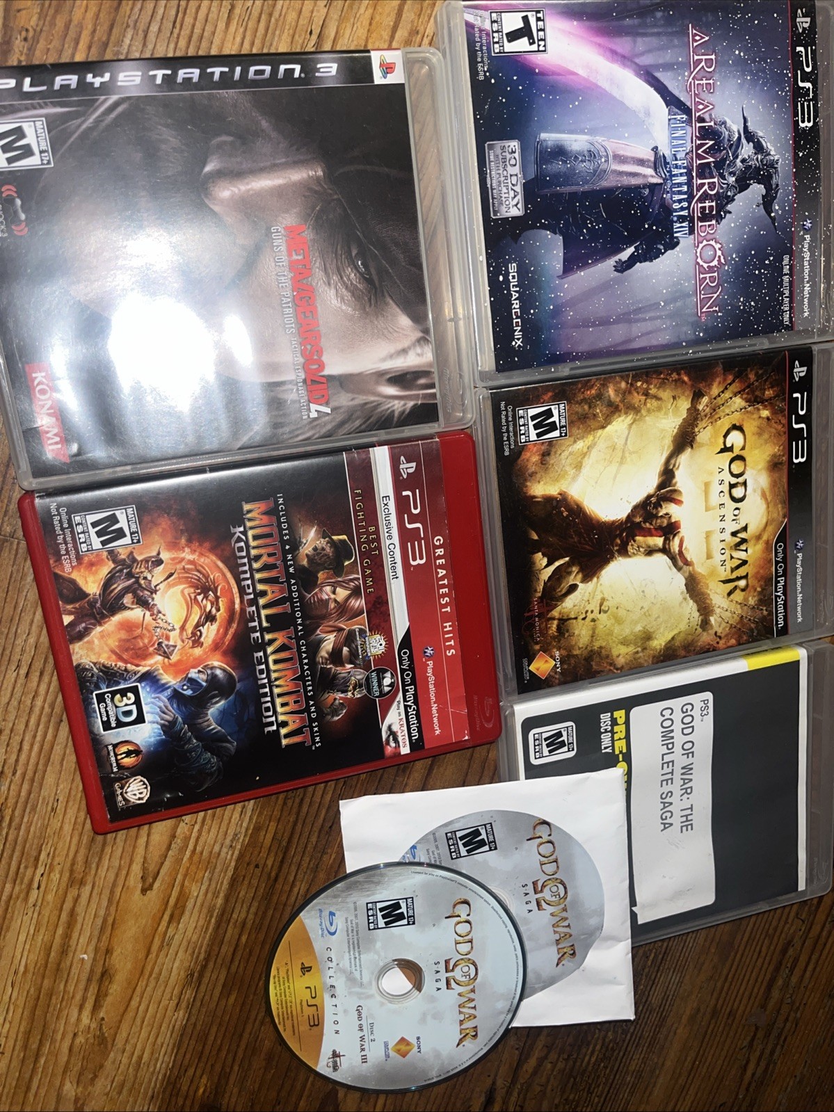God of War Saga & Ascension – Mortal Kombat – Final Fantasy – Metal Gear – PS3