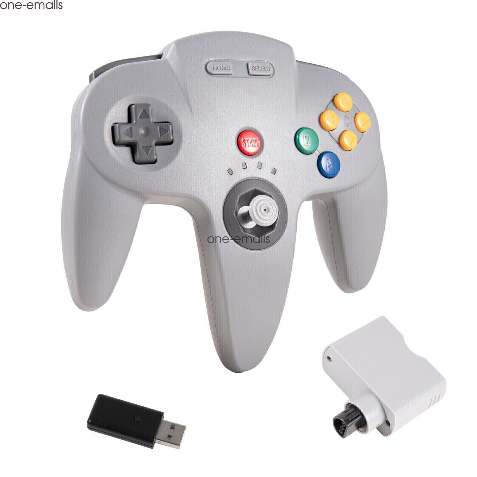 Wireless N64 Controller for Nintendo 64 Console PC Windows Switch w/ Rumble Pak.
