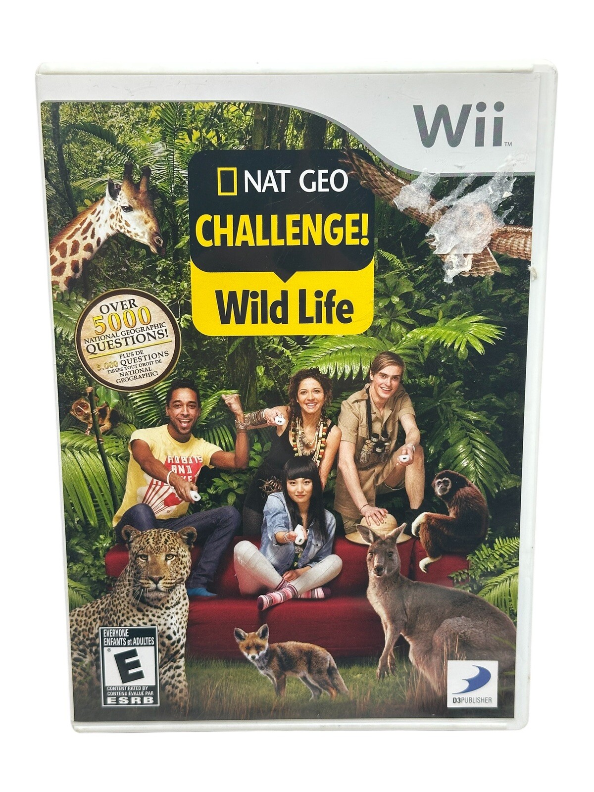 Nat Geo Challenge Wild Life (Nintendo Wii, 2010) Complete and Tested