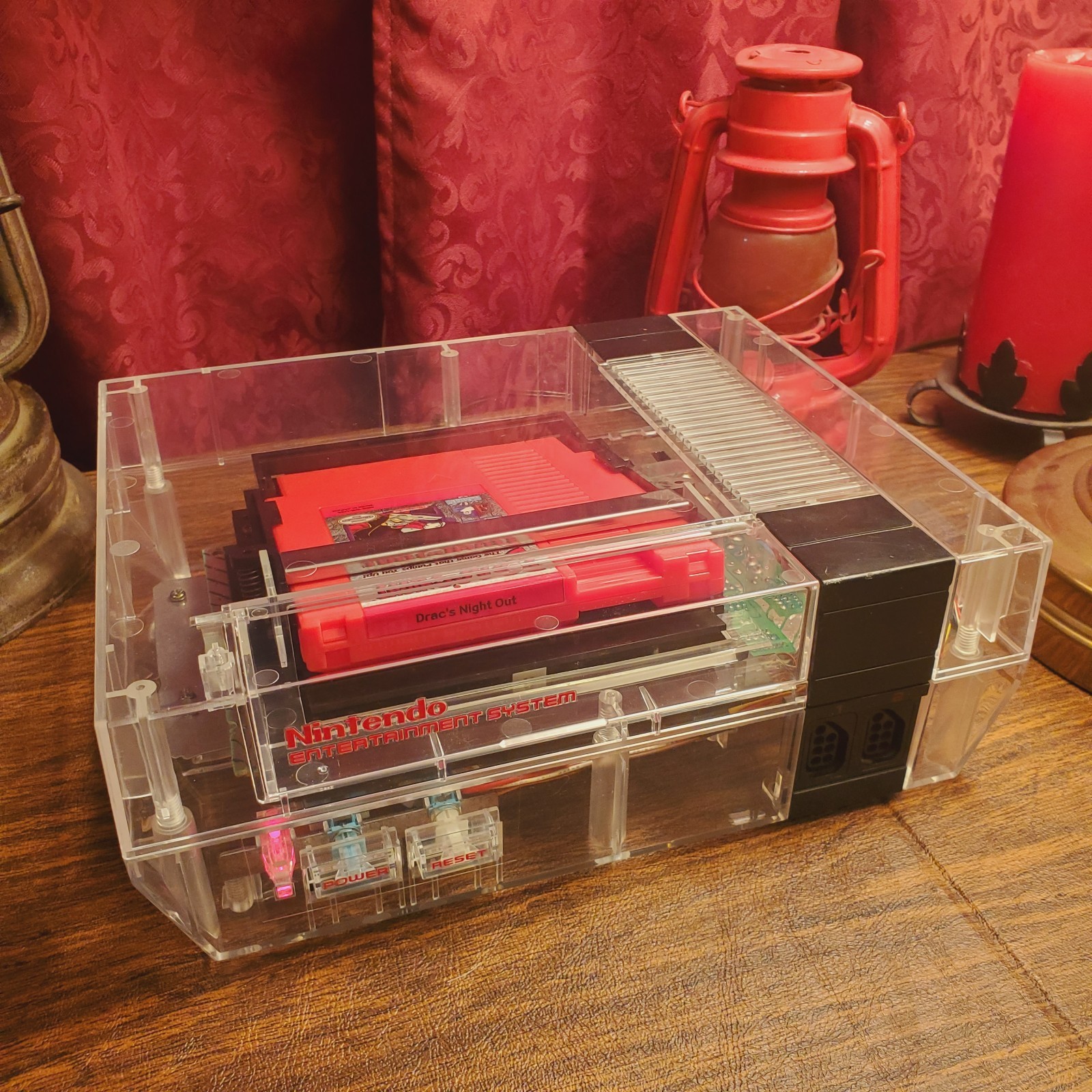 New Replacement Shell Case for NES TRANSPARENT CLEAR See Through ABS -SHELL ONLY