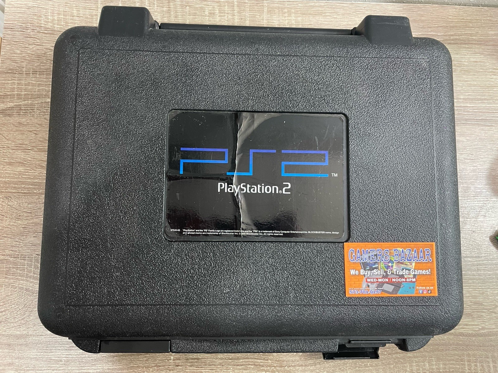 🎮 Playstation 2 Plastic Rare Blockbuster Video Hard Plastic Rental Case 🧳