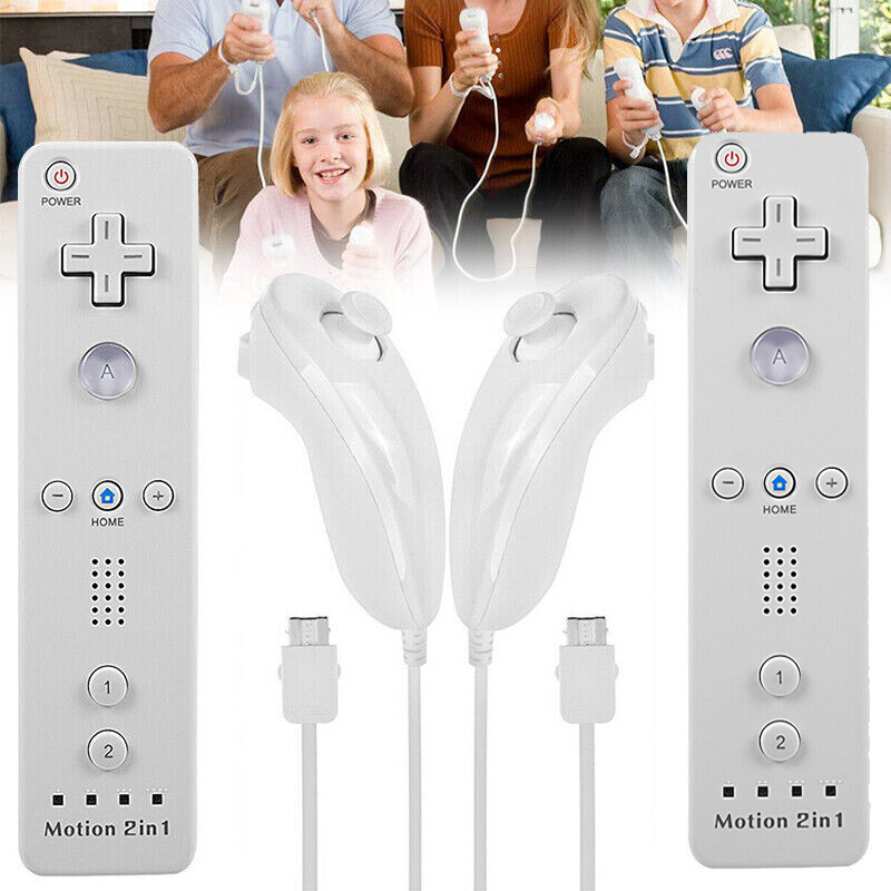 Motion Plus Wii Remote Controller and Nunchuck for Wii/Wii U Console Video Games