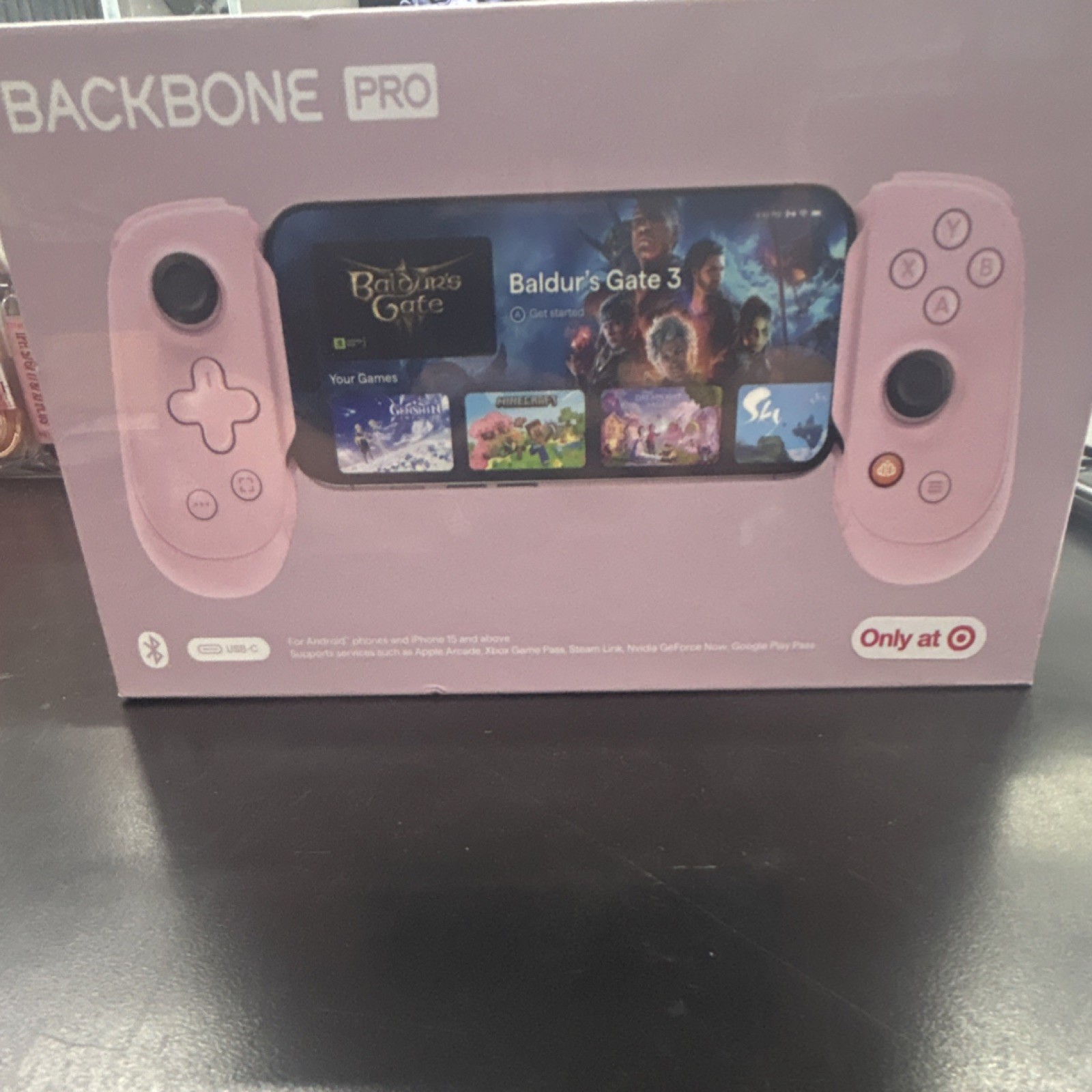 Backbone Pro Pink Mobile Controller USB-C Bluetooth for iPhone 15 Android ‘NEW’