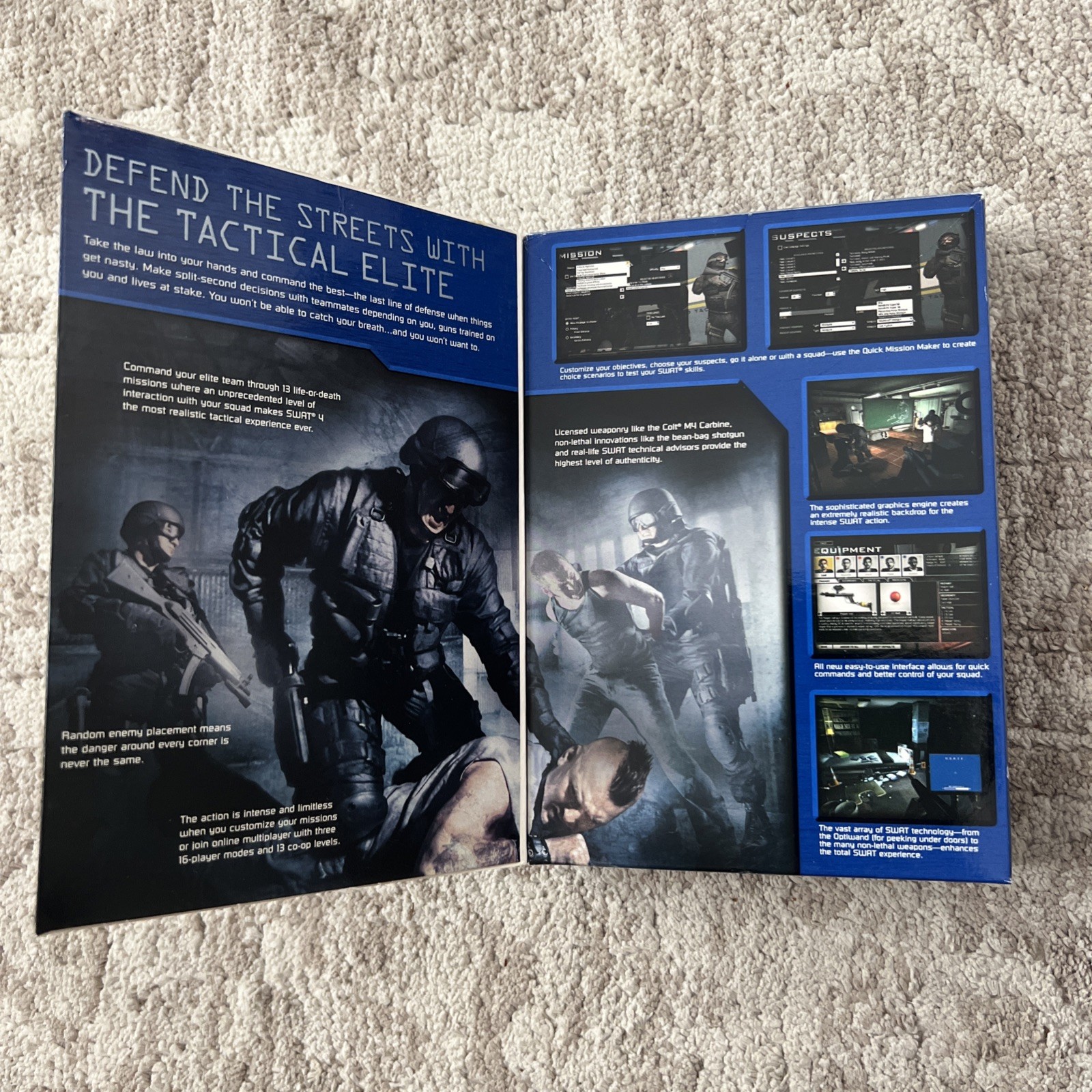 Sierra SWAT 4 PC Game Special Weapons and Tactics Tactical Shooter Police M