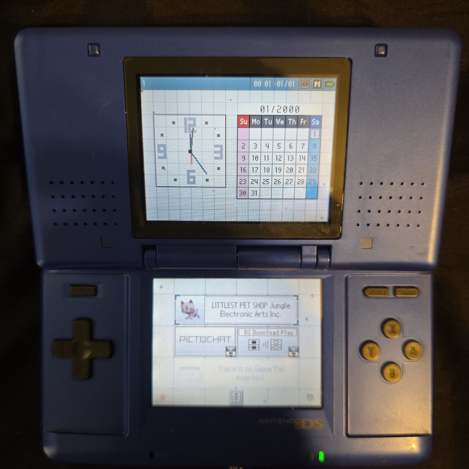 Nintendo DS Launch Edition Electric Blue Handheld System