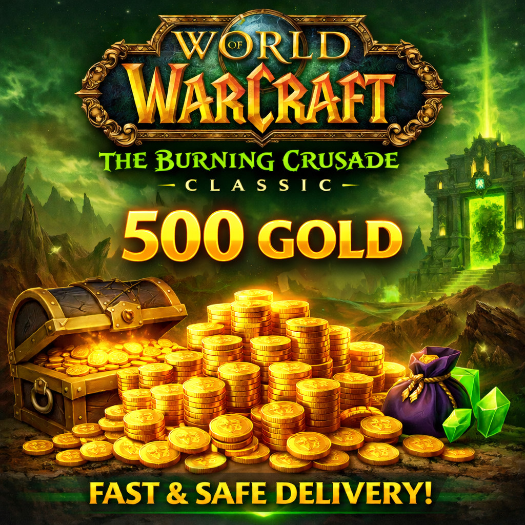 World of Warcraft Classic Gold TBC – Fast Delivery – All US Realms – 500g