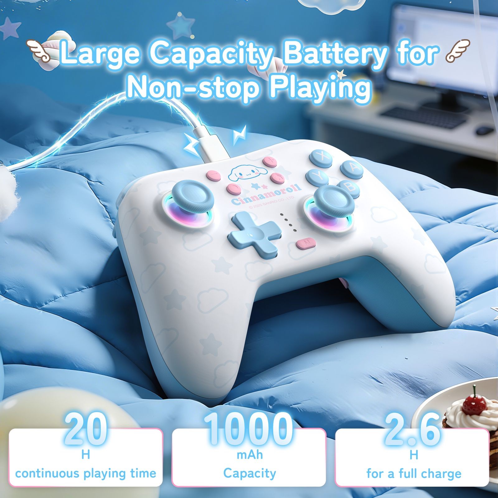 GeekShare Switch Wireless Controller Bluetooth Gamepad for PC/Switch/iOS/Android