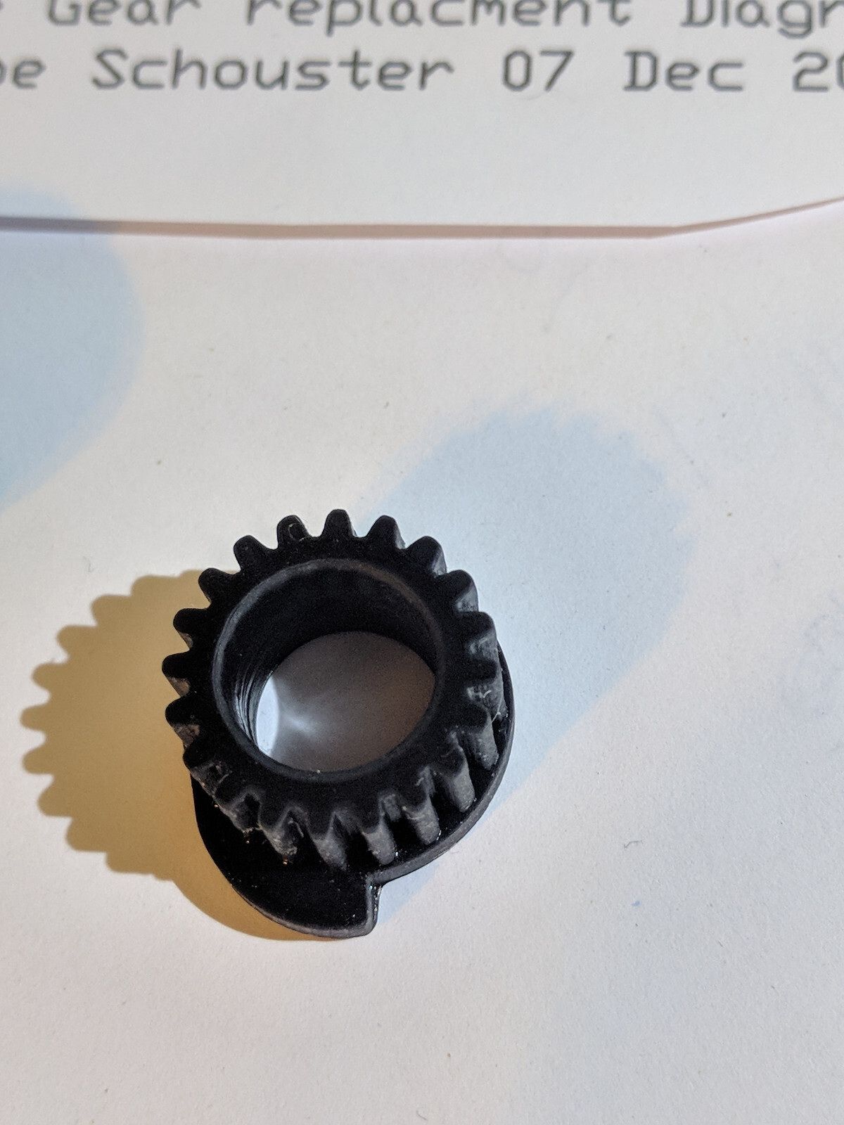 Sony PS-3300 main gear for turn table repair. NEW 3D resin printed. Sold 53