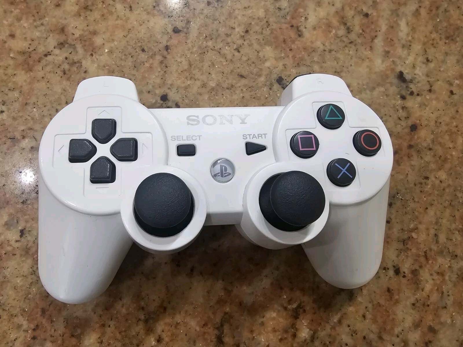 OEM Sony PS3 White Dualshock 3 Controller PlayStation 3 *TESTED*