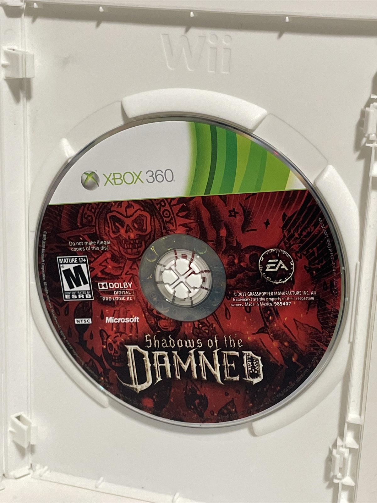 Shadows of the Damned (Microsoft, Xbox 360) Game Disc Only Loose Tested