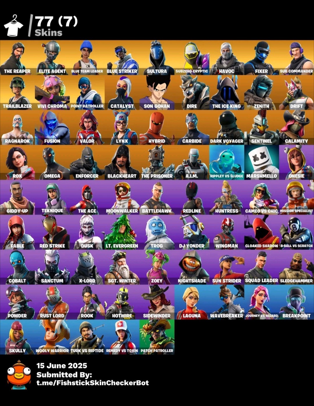 77 Set : Reaper, Omega, Ragnarok, Freestylin, Take The L