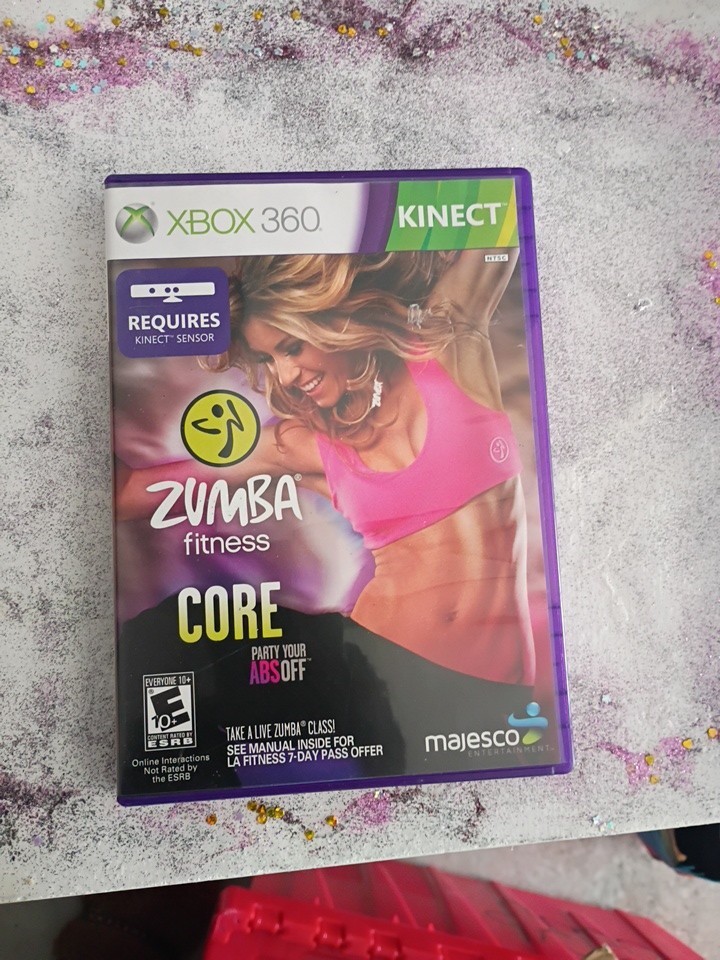 Zumba Fitness Core Microsoft Xbox 360 Excellent Condition