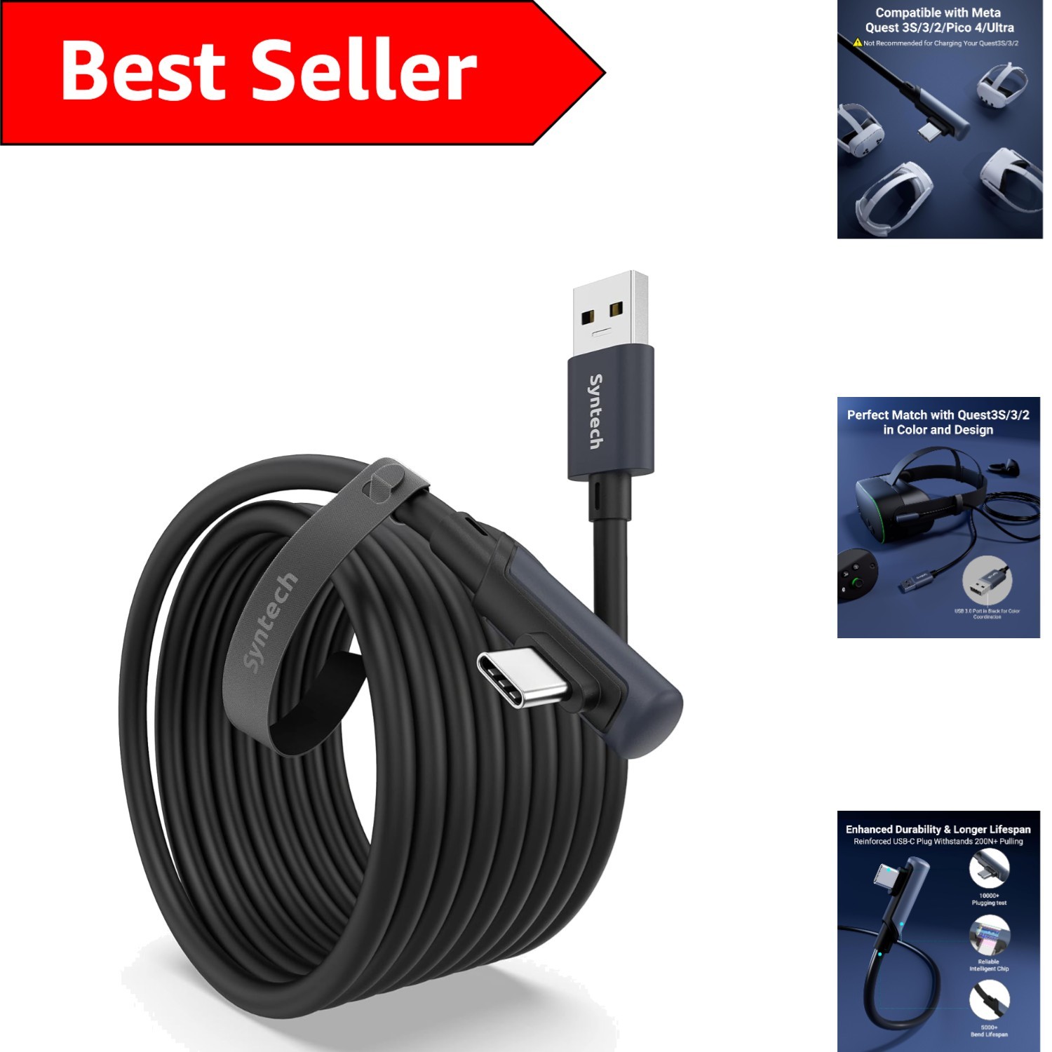 Link Cable 16 FT Compatible with Oculus/Meta Quest 3/Meta Quest 3S, Quest2/Pr…