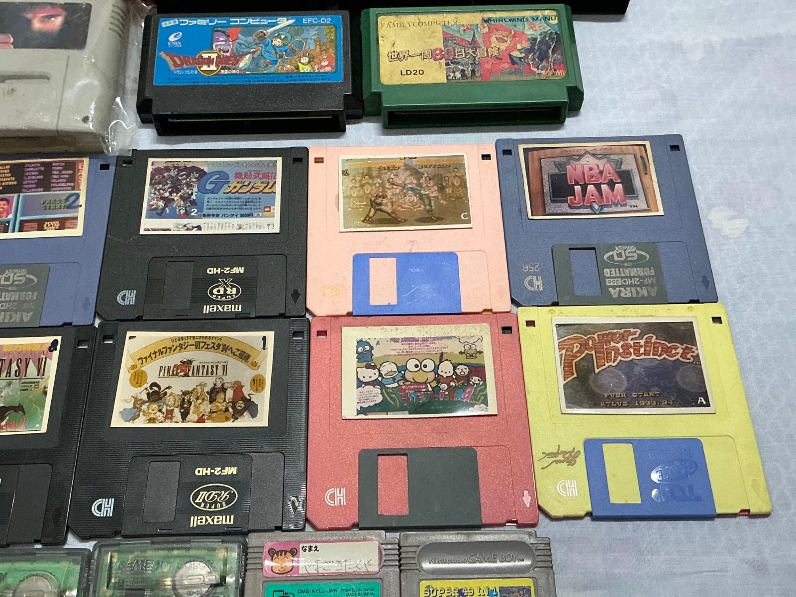 Vintage Video Game Cartridge Disk Job Lot Untested As-Is Retro Gaming Bundle