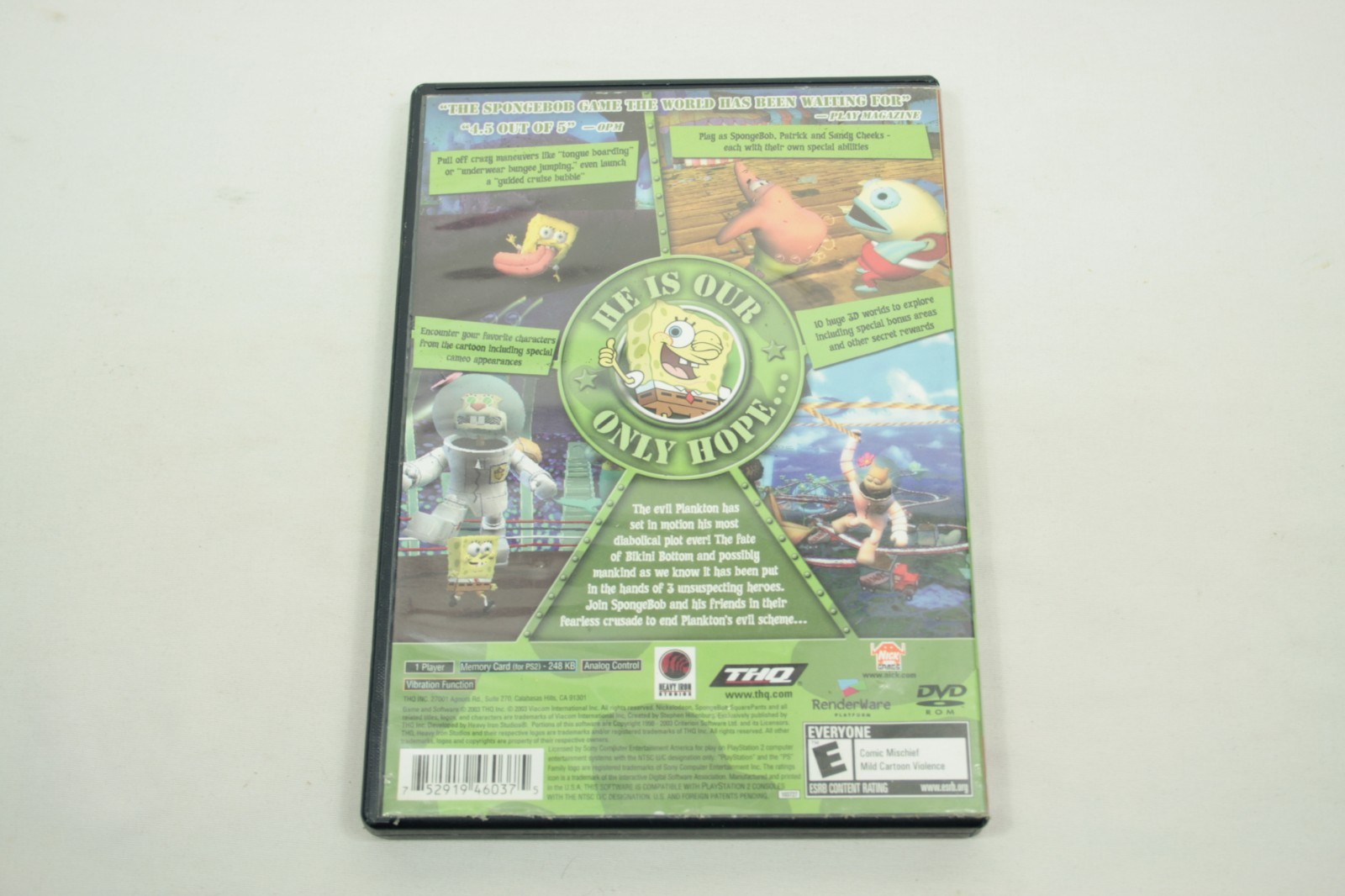 SpongeBob SquarePants Battle for Bikini Bottom PS2 CIB Sony PlayStation 2 2003 B